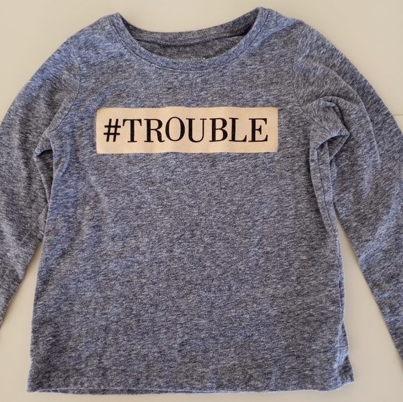 The Children's Place Long Sleeve Trouble Tee Shirt Toddler Girls Size 3T - Picture 3 of 13